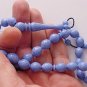PRAYER BEADS ISLAM - MARBLED BLUE GALALITH-Tesbihci