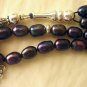 PRAYER BEADS KOMBOLOI PEACOCK BLUE PEARLS & STERLING