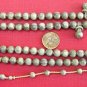 Islamic Prayer WORRY Beads MARBLED GREY GALALITH 99 RRR
