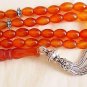 Islamic Prayer Beads 99 OVAL LIGHT ORANGE CARNELIAN
