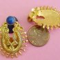 ETRUSCAN EARRINGS w LAPIS by The Swan