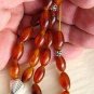 GREEK KOMBOLOI DARK HONEY BALTIC AMBER & STERLING