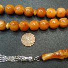 PRAYER BEADS TASBIH KOMBOLOI SANDALOUS BROWN RESIN
