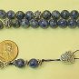 GREEK KOMBOLOI WORRY BEADS DENIM LAPIS & STERLING