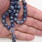 GREEK KOMBOLOI WORRY BEADS DENIM LAPIS & STERLING