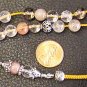 GREEK KOMBOLOI STERLING & RUTILATED QUARTZ  by Tesbihci