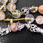 GREEK KOMBOLOI STERLING & RUTILATED QUARTZ  by Tesbihci