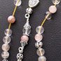 GREEK KOMBOLOI STERLING & RUTILATED QUARTZ  by Tesbihci