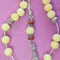 GREEK KOMBOLOI STERLING AND ANTIQUE BONE WORRY BEADS