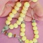 GREEK KOMBOLOI STERLING AND ANTIQUE BONE WORRY BEADS