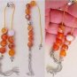 BEGLERI (mini komboloi) BANDED AGATE AND STERLING 7