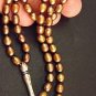 ISLAMIC PRAYER BEADS 99 GOLDEN COLOR PEARLS & STERLING