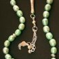 PRAYER BEADS KOMBOLOI TASBIH SOFT GREEN PEARLS STERLING