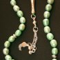 PRAYER BEADS KOMBOLOI TASBIH SOFT GREEN PEARLS STERLING