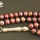 ISLAMIC PRAYER BEADS  99 DUSTY ROSE PEARLS & STERLING