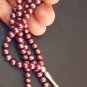 ISLAMIC PRAYER BEADS 99 DUSTY ROSE PEARLS & STERLING