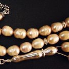 PRAYER BEADS KOMBOLOI SUBHA LIGHT MAUVE PEARLS STERLING