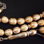 PRAYER BEADS KOMBOLOI SUBHA LIGHT MAUVE PEARLS STERLING