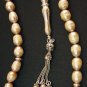 PRAYER BEADS KOMBOLOI SUBHA LIGHT MAUVE PEARLS STERLING