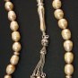 PRAYER BEADS KOMBOLOI SUBHA LIGHT MAUVE PEARLS STERLING