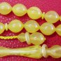 ISLAMIC PRAYER BEADS TURKISH YELLOW AMBER