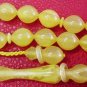 ISLAMIC PRAYER BEADS TURKISH YELLOW AMBER