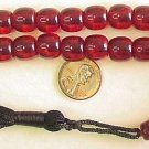 PRAYER WORRY BEADS KOMBOLOI FIRE RED BARREL FATURAN