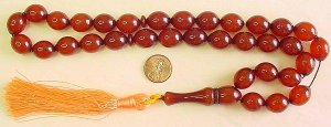 PRAYER WORRY BEADS KOMBOLOI BROWN AMBER OLIVE FATURAN