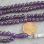 ISLAMIC PRAYER BEADS 99 ROUND AMETHYST & STERLING