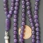 ISLAMIC PRAYER BEADS 99 ROUND AMETHYST & STERLING
