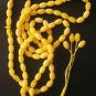 ISLAMIC PRAYER BEADS 99 B. GENUINE YELLOW AMBER + M.O.P