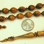 PRAYER BEADS TASBIH SUBHA  LIGHT ZEBRANO SUFI STYLE