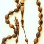 PRAYER BEADS TASBIH SUBHA  LIGHT ZEBRANO SUFI STYLE