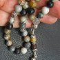GREEK KOMBOLOI WORRY BEADS PICASSO JASPER AND STERLING
