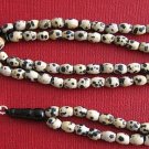 ISLAMIC PRAYER BEADS 99 DALMATIAN JASPER & STERLING