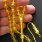 PRAYER BEADS GOLD TURKISH AMBER - SUPERIOR CARVING