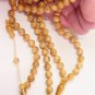 PRAYER BEADS DARK TAGUA NUT VEGETAL SUBSTITUTE TO IVORY
