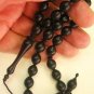PRAYER BEADS TASBIH SUBHA  KOMBOLOI EBONY 33 OVAL