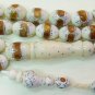 ISLAMIC PRAYER BEADS CAMEL BONE WITH AMBER & STERLING