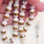 ISLAMIC PRAYER BEADS CAMEL BONE WITH AMBER & STERLING