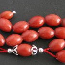 GREEK KOMBOLOI RED MARBLE & STERLING