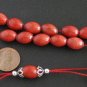 GREEK KOMBOLOI RED MARBLE & STERLING