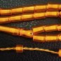 PRAYER BEADS TASBIH KOMBOLOI HONEY AMBER COLOR RESIN