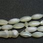 PRAYER BEADS RICE SHAPED MOTHER OF PEARL & STERLING