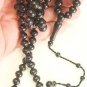 PRAYER BEADS BLACK RESIN OTTOMAN CUT 99 BEADS