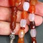 PRAYER BEADS TESBIH KOMBOLOI FACETED BANDED AGATE