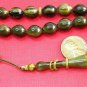 PRAYER BEADS SANDALOUS TURKISH AMBER - SUPERIOR CARVING