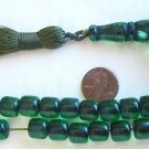 ISLAMIC PRAYER WORRY BEADS TRANSPARENT GREEN SANDALOUS