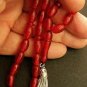PRAYER BEADS TESBIH VINTAGE MISKETA POMMEGRENADE COLOR