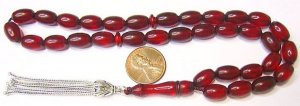 PRAYER WORRY BEADS KOMBOLOI VINTAGE BORDEAUX MISKETA